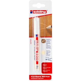 edding 8900 furniture marker - maple - round nib 1.5-2 mm - for covering up scratches and damages on veneers, solid wood, wood, tables, desks
