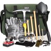 INCLY 15 PCS Geology Rock Pick Hammer Kit, 32oz Hammer