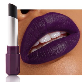 HHLTOH Dark Violet Lip stain Lipstick for Women Matte Lip and Cheek Dual Purpose Lip Color, Easy to apply color Vegan and cruelty-free Full-Coverage Matt Lip Gloss Labiales Mágicos Transformadores