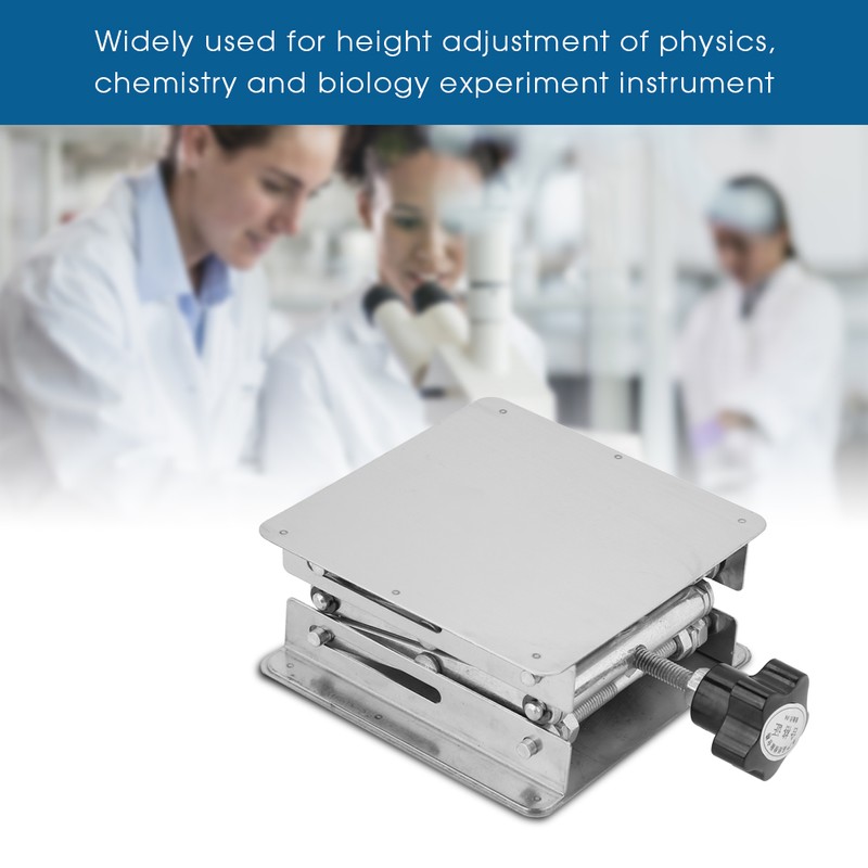 Stainless Steel Lifting Platform Laboratory Lifting Stand Scissor Rack 100*100mm