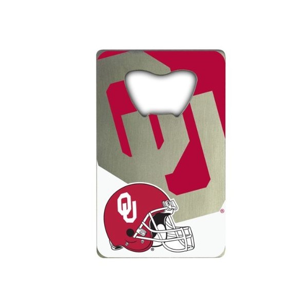 FANMATS 62585 Oklahoma Sooners Credit Card Style Bottle Opener - 2” x 3.25