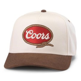 AMERICAN NEEDLE Unisex Coors Beer Wrangler Adjustable Snapback Baseball Hat (25003A-COORS-IVBR)
