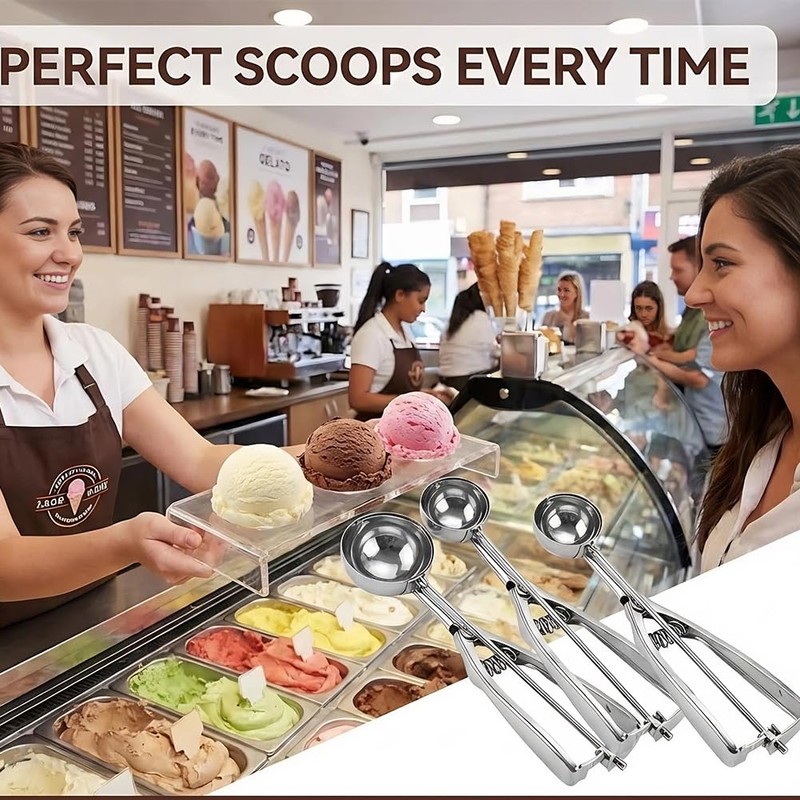 Melon Baller Scoop, Melon Baller, Ice Cream Scoop with Easy