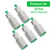 Duogalia 10 Pack SC/APC Fiber Optic Attenuator 5dB, Fixed Single