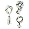 WANYING Men's Faux Silk Ascot Tie Scarf Multifunctional Neckerchief Long