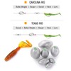 Atibin Removable Egg Lead Fishing Sinkers Saltwater Fishing Oval Sinkers
