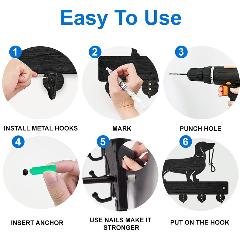 MAYJOYDIY Octopus Coat Hooks Wall Mount Octopus Tentacles Wood Key