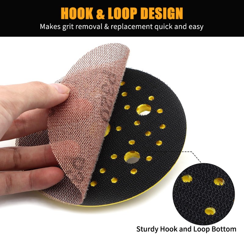 VIBRATITE 5 Inch 5 Hole DA Sander Hook & Loop