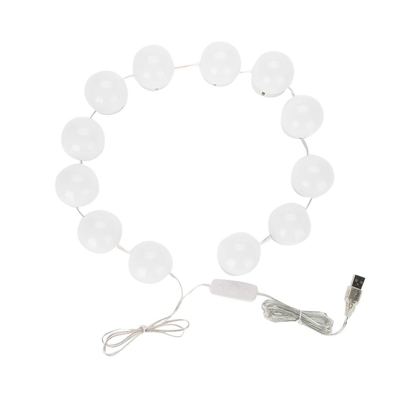 12Pcs LED Mirror Light Lamp Vanity Kit for Makeup Dressing