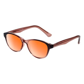 Medspex Corinne McCormack Polly Color Therapy Reading Glasses +6.00 Pink Black Fade/FL-41 Rose Womens Fluorescent Light Sensitivity Chromotherapy Chakra Healing