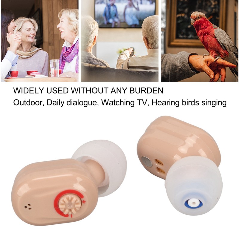 Earbuds Hearing Aids Rechargeable Noise Cancelling Lightweight Digital Hearing Amplifier