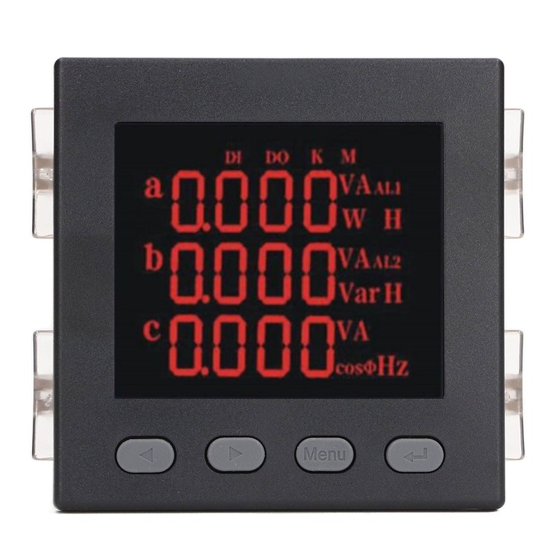 3 Phase Digital Ammeter Intelligent Multi Function Energy Power Meter