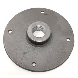 Half inch NPT Industrial Flange for DIY pipe lighting. 4.25" large floor flange.