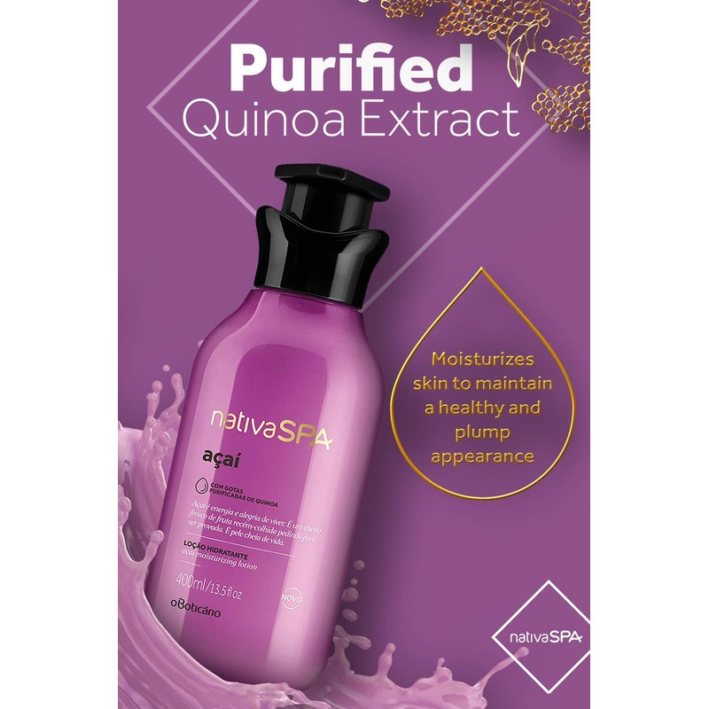 O Boticario Nachiva Spa Moisture Body Lotion Acai 13.5 fl