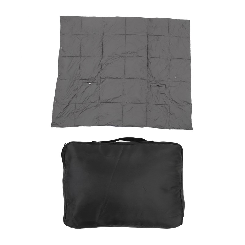 USB Heated Blanket Dark Grey 3 Temp Modes 52x43in Soft