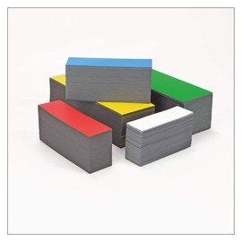 Magnetic Labelling Cuts / Magnetic Tapes for Labelling / Yellow Blue White Red Green / 300mm Width (White, 30mm Height, Pack of 10)