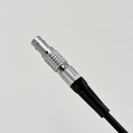 Rotatable Right Angle LEMO-Compatible 0B 2-Pin Male to 2-Pin Male Power Cable Suitable for Teradek, SmallHD, ARRI Alexa, RED DSMC2, Z CAM, Transvideo, Preston,39"