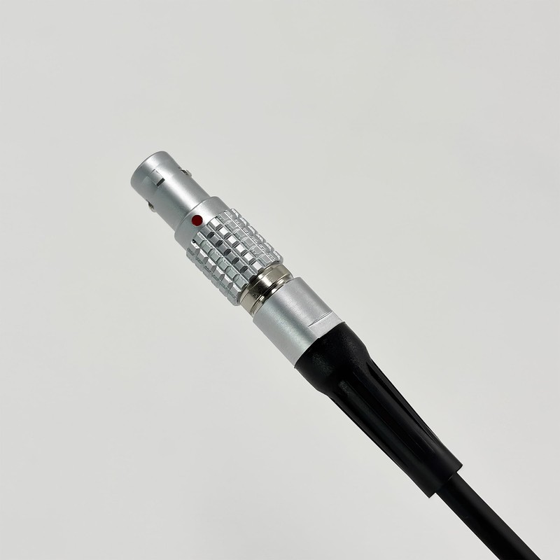 Rotatable Right Angle LEMO-Compatible 0B 2-Pin Male to 2-Pin Male