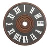 KD89 Dark Brown Wooden Cuckoo Dial with White Plastic Roman