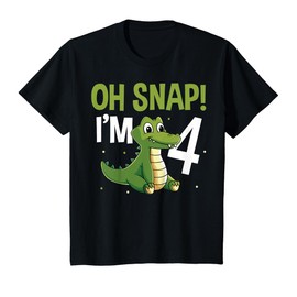 4 Four Year Old Alligator Toddler Crocodile 4th Birthday T-Shirt