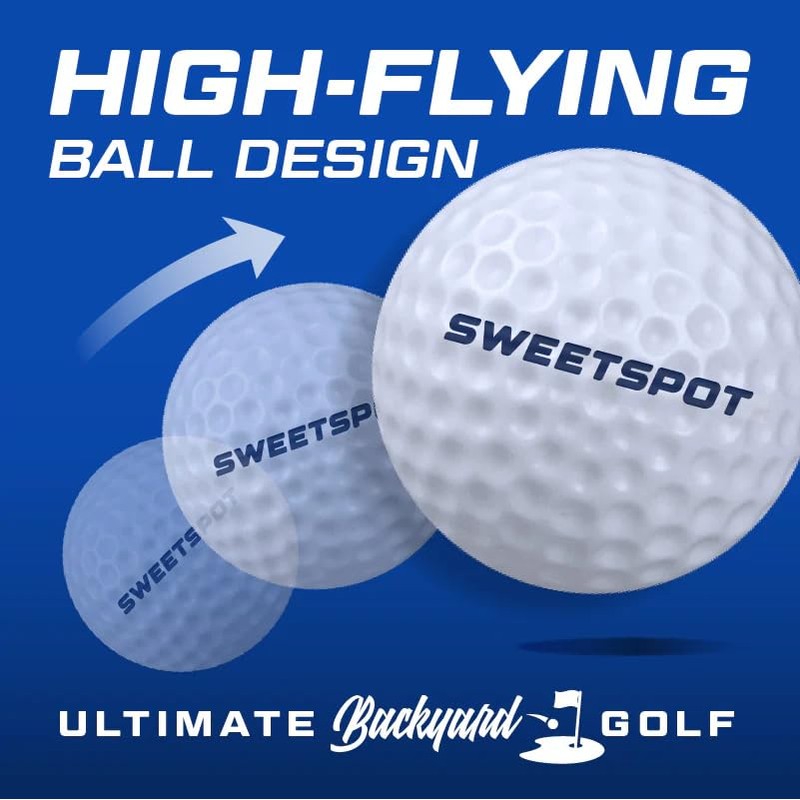 SweetSpot Oversized 3" Plastic Golf Balls, 3-Pack