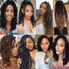 Mscat 8 Packs Pre-twisted Passion Twist Crochet Hair 10 Inch