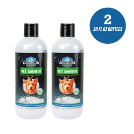 NOK OUT Premium Grade Pet Shampoo for Dogs and Cats, Veterinary Strength and Odor Eliminator Formula, Made in the USA, 20 Ounce Bottle, 2-Pack