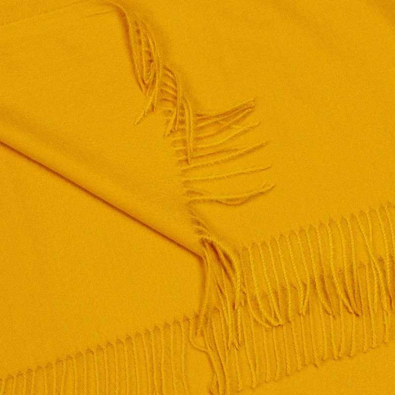 Caspar SC506 Soft Warm Unisex XL Scarf Plain, curry