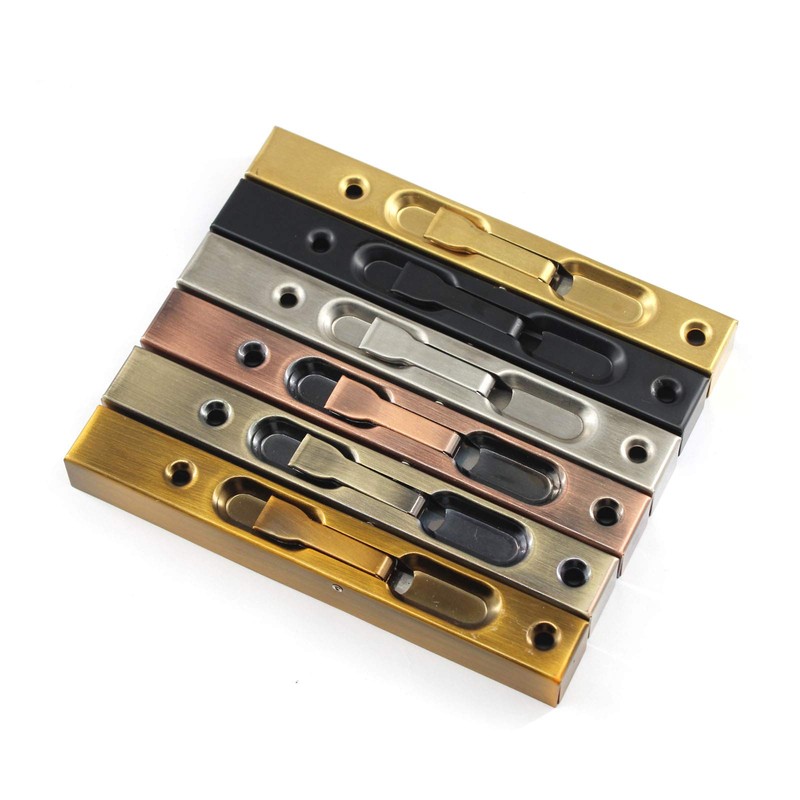 Zerniple 6 Inch Stainless Steel Slide Door Latch Bolt Golden