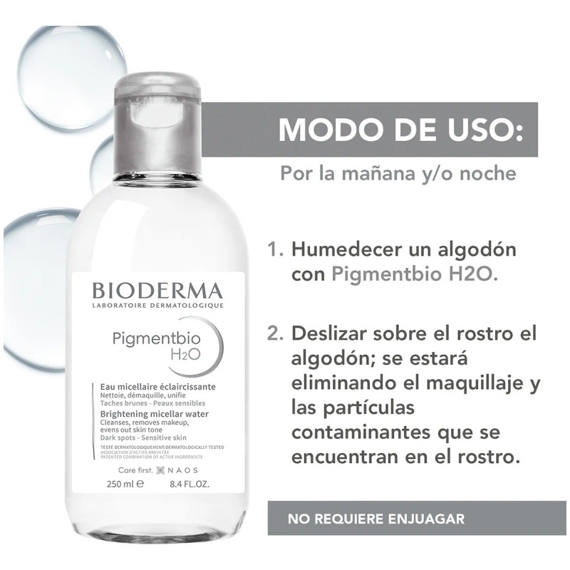 Bioderma Pigmentbio H2O Agua Micelar Iluminadora 250ml – Limpieza Profunda
