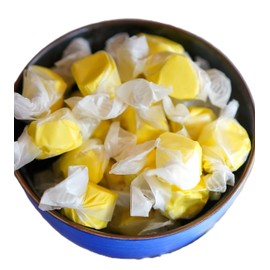 Banana Salt Water Taffy - 24 oz of Individually Wrapped Summer Tropical Candy Treat Softy and Chewy