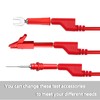 Cleqee 5 Pairs Stackable Banana Plugs Multimeter Test Lead Kit