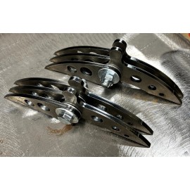 Fat Daddy Smokers 500/250 Gallon propane tank Bear claw hinges  built in stops. Weld on Heavy duty