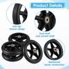 4 Pack Replacement Wheelchair Wheels 6 Inch Universal Anti-Slip Wheelchair