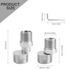 PARFCO S Connection Pack of 2 Shower Mixer Adapter, 360