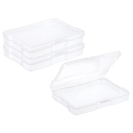 PATIKIL 4x6 Photo Storage Box, 2 Pack Photo Boxes Storage Photo Organizer Cases Storage Container Picture Boxes Plastic for 4x6 Pictures Sticker Scrapbook Craft Keeper, Clear