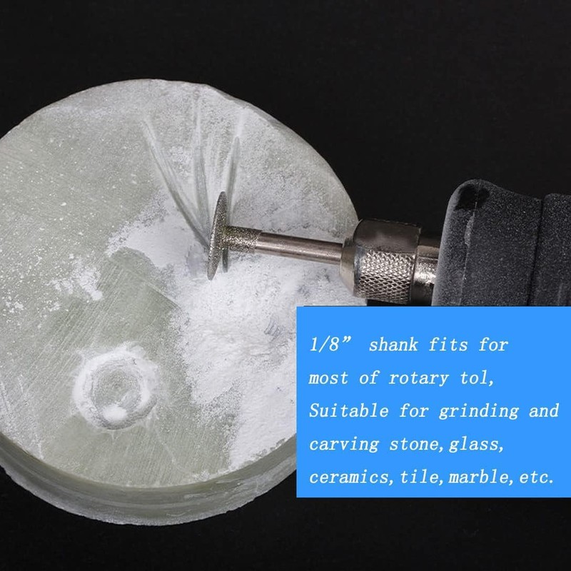 𝐋𝐮𝐨 𝐤𝐞 13 Pcs T Shape Diamond Burr Set, 3/32''