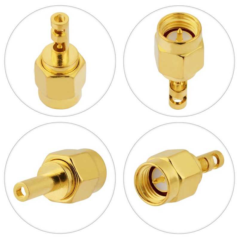 POBADY 10 Piezas Conectores SMA de 50 Ohmios SMA Conector
