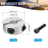 PATIKIL 6mm Bore Double Split Shaft Collar 20mm OD 8mm