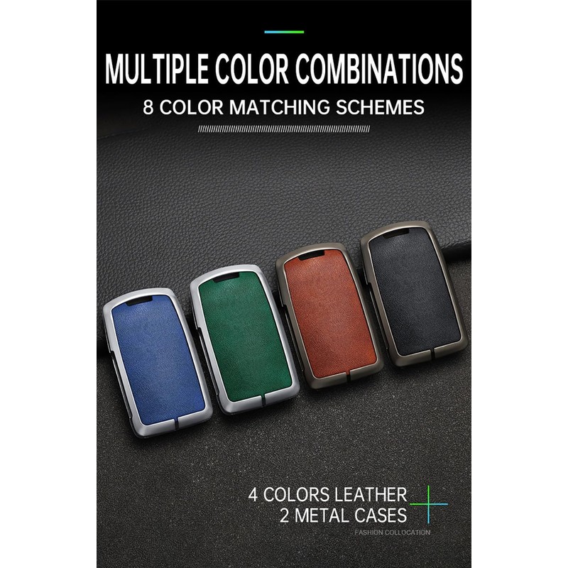 TECART Smart Intelligent Car Key Case Keyring Key Covers Zinc