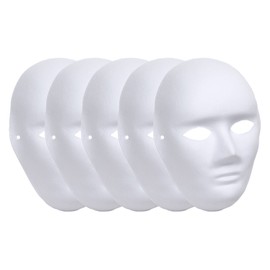 StyleCoS Mask, Cosplay, Men's, Women's, Plain, Painted, Pulp Paper, Set of 5 (Men Type)