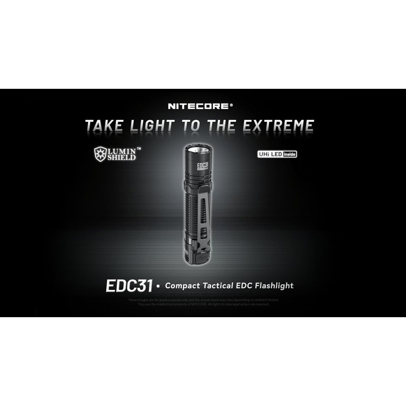 Nitecore EDC31 3500 Lumen USB Rechargeable LED Tactical EDC Flashlight