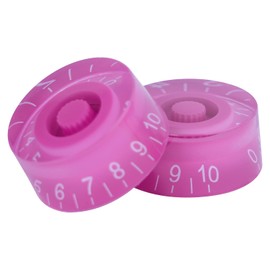 XIYANGJUAN Electric Guitar Knobs Speed Volume Tone Control Knob for LP Style Electric Guitar Parts Replacement Set of 4Pc (Purple-White Word)