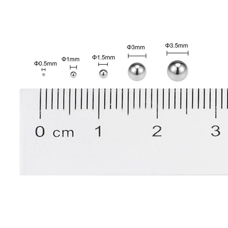 sourcing map 1.5mm Bearing Balls 304 Stainless Steel G100 Precision