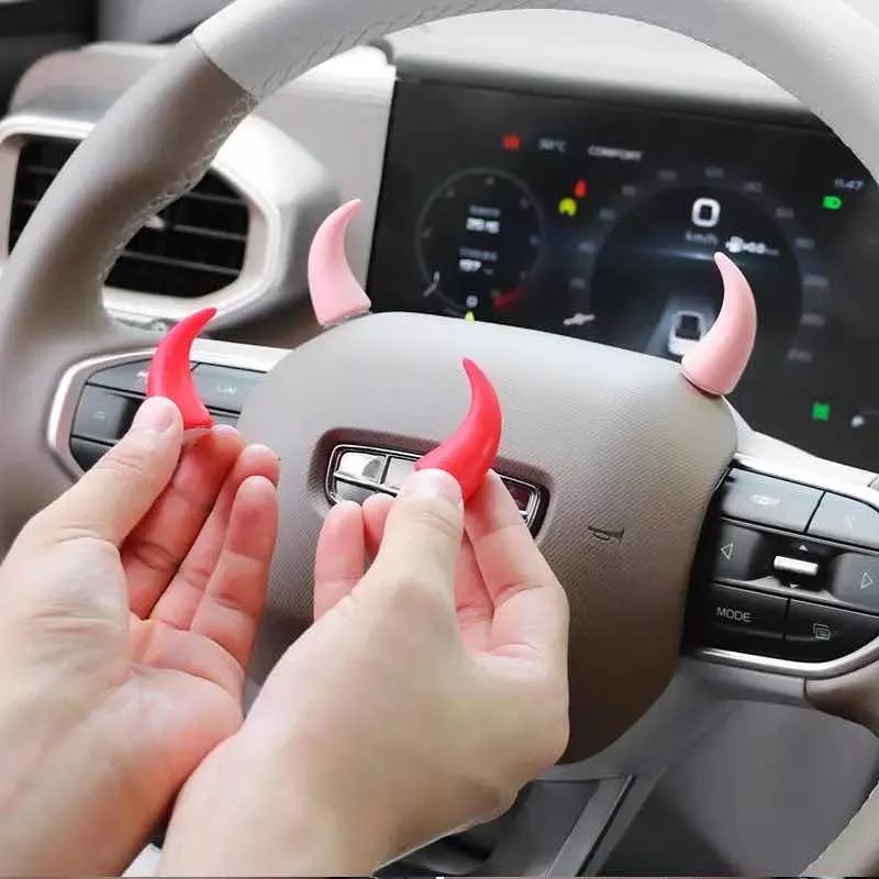PMX Cuernos De Diablito Para Coche, Cuernos Para Decorar Volante