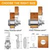BOZXYE 1 Pack Toolbox Locks with Keys, Hook Cam, 1-1/8"