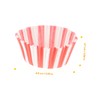 MAGICLULU 100pcs Stripes Paper Muffin Cups Baking Paper Cup for