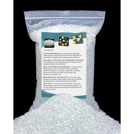 3LB Unscented Aroma Beads for Car Freshies, Clear Gel Crystal No Fragrance, DIY Homemade Natural Eva Beads Bulk