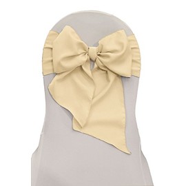 Chair Sashes Polyester 6 X 104 Inch (6 Units) Ivory By Broward Linens
