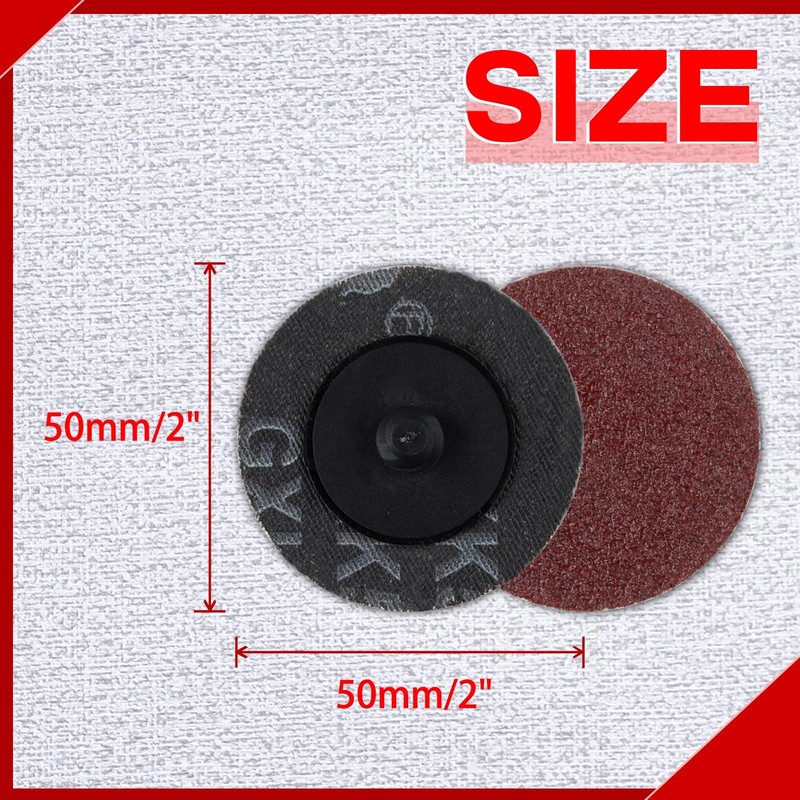 SPEEDWOX #80 50pcs Roll Lock Sanding Disc Roll Lock Disc